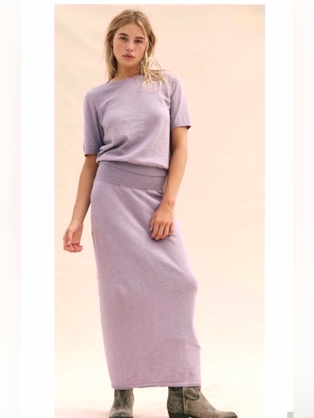 Free People NWOT free-est Isabella Sweater Set - Top and Skirt NEW
